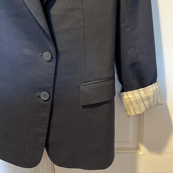 Theory Lyzbeth greentpoint navy blazer size 2 - Picture 3 of 8